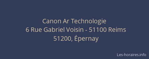 Canon Ar Technologie