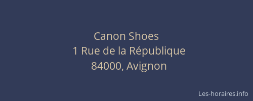 Canon Shoes