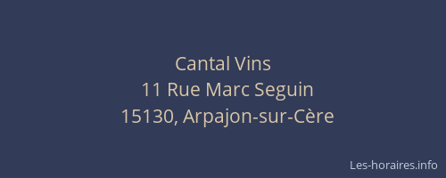 Cantal Vins
