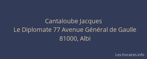 Cantaloube Jacques