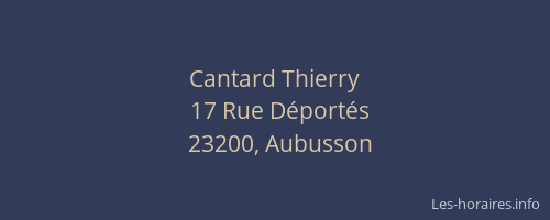 Cantard Thierry