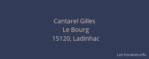 Cantarel Gilles