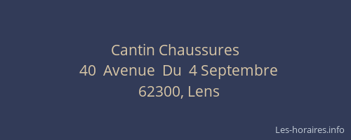 Cantin Chaussures