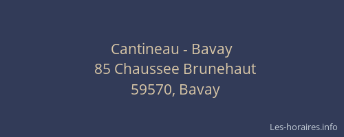 Cantineau - Bavay