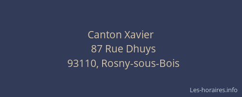 Canton Xavier