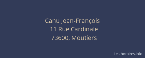 Canu Jean-Fran&ccedil;ois