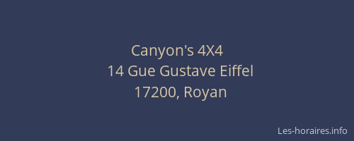 Canyon's 4X4