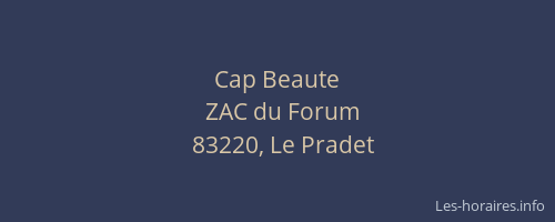 Cap Beaute