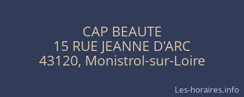 CAP BEAUTE