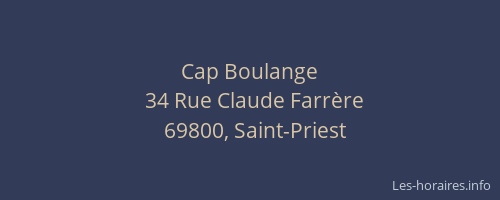 Cap Boulange