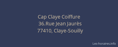 Cap Claye Coiffure