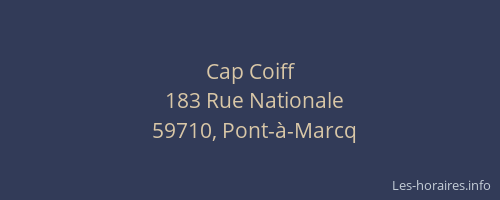 Cap Coiff