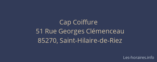 Cap Coiffure
