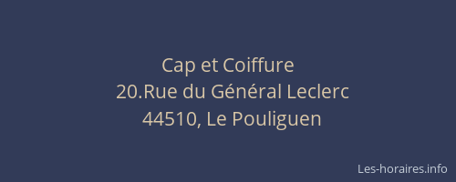 Cap et Coiffure