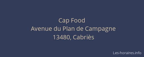 Cap Food