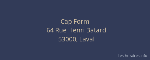 Cap Form