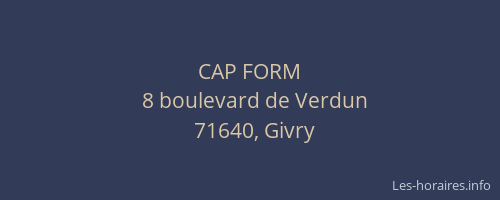 CAP FORM
