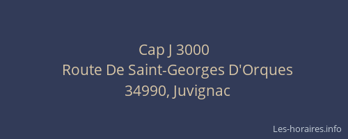 Cap J 3000