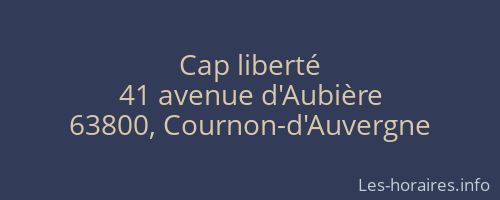 Cap liberté