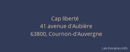 Cap liberté