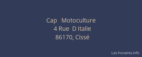Cap   Motoculture