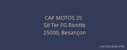 CAP MOTOS 25