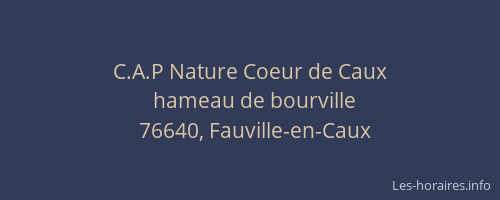 C.A.P Nature Coeur de Caux