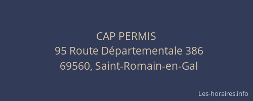 CAP PERMIS