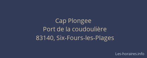 Cap Plongee