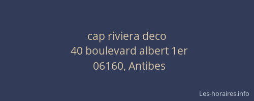 cap riviera deco