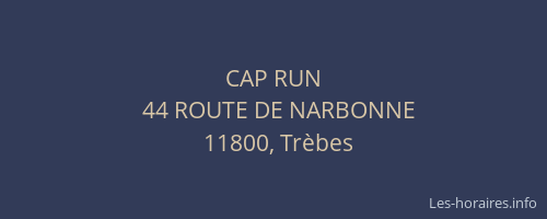 CAP RUN