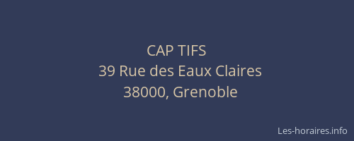 CAP TIFS