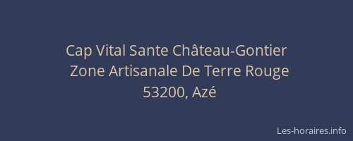 Cap Vital Sante Château-Gontier