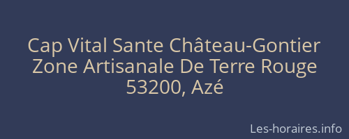 Cap Vital Sante Château-Gontier