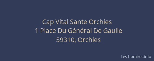 Cap Vital Sante Orchies