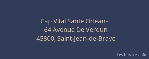 Cap Vital Sante Orléans