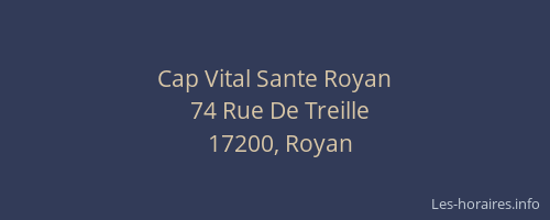 Cap Vital Sante Royan