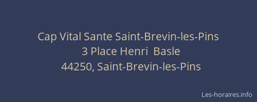 Cap Vital Sante Saint-Brevin-les-Pins