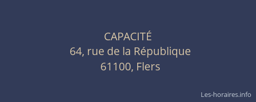 CAPACIT&Eacute;