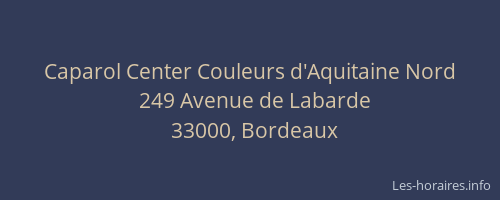 Caparol Center Couleurs d'Aquitaine Nord