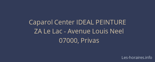 Caparol Center IDEAL PEINTURE