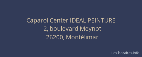 Caparol Center IDEAL PEINTURE