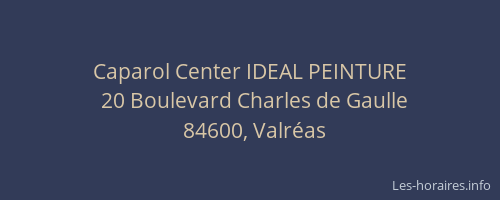Caparol Center IDEAL PEINTURE