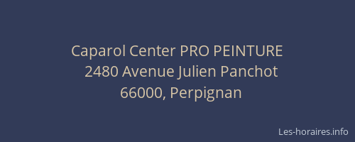 Caparol Center PRO PEINTURE