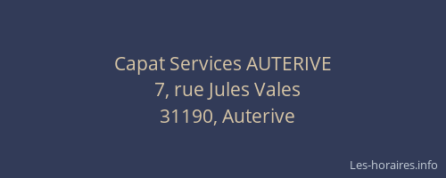 Capat Services AUTERIVE