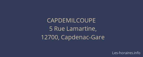 CAPDEMILCOUPE