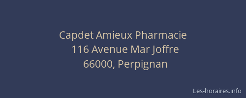 Capdet Amieux Pharmacie