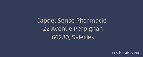 Capdet Sense Pharmacie