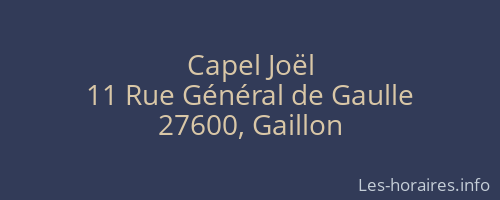 Capel Joël
