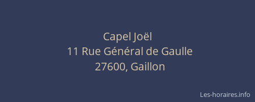 Capel Joël